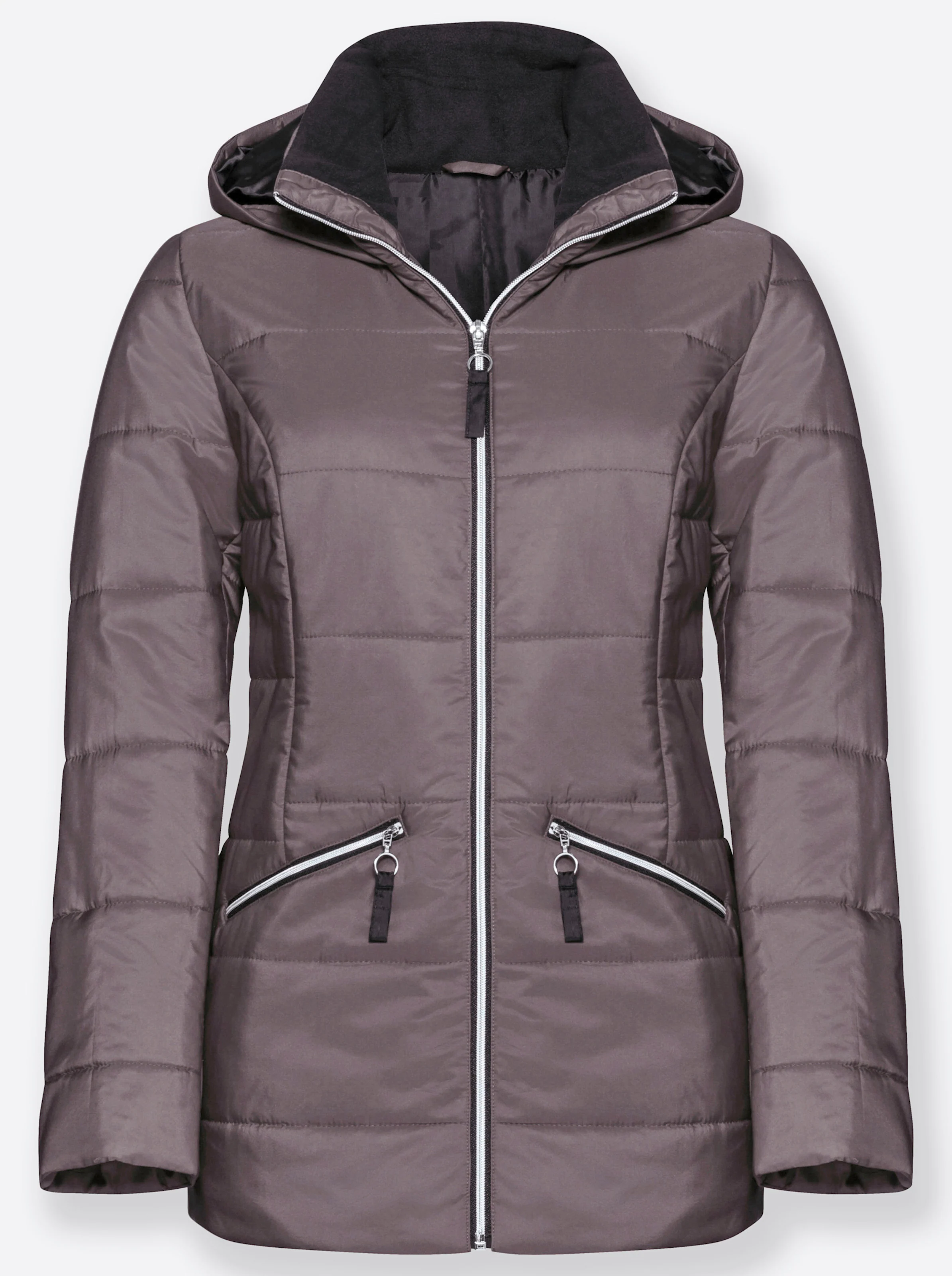Steppjacke in taupe