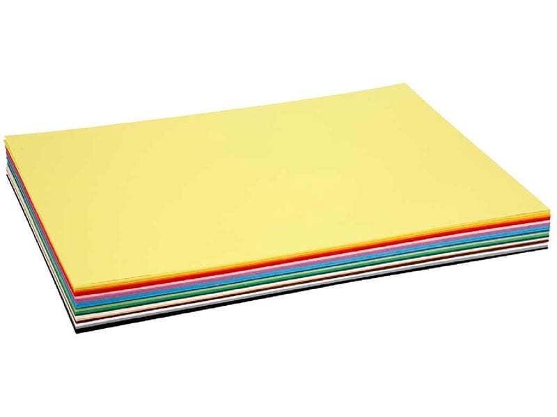 Creativ Company Bastelkarton A2 mehrfarbig, 180 g/m², 20 Bl Farbkarton