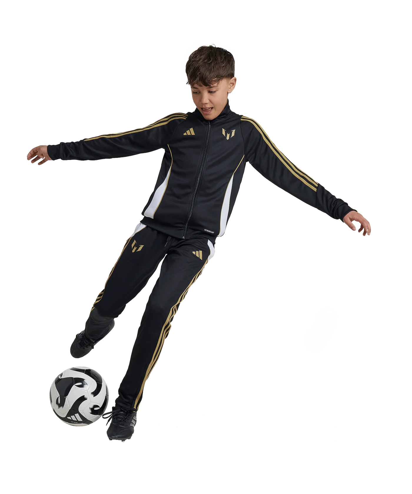 adidas Messi Trainingshose Kids Schwarz