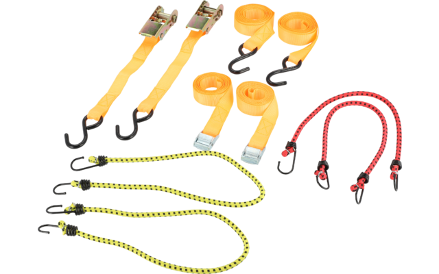 Berger Ratschen-Spanngurt-Set 8-teilig, Spanngurte