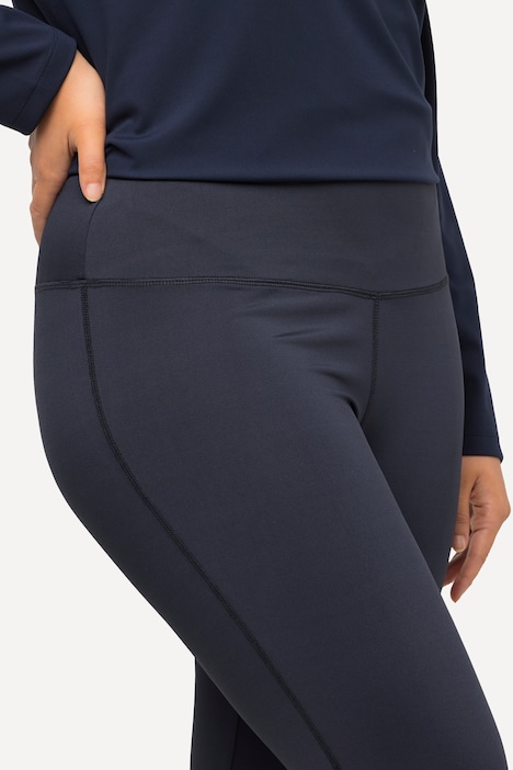 Sport-Leggings, Bodyforming-Bund, ausgestelltes Bein