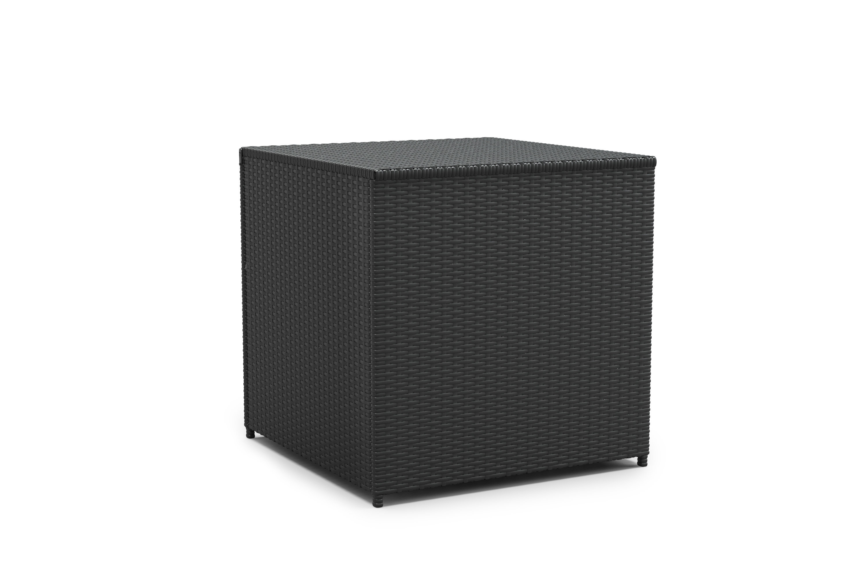 Rattanlounge mit Kissenbox BORA BORA schwarz/weiss