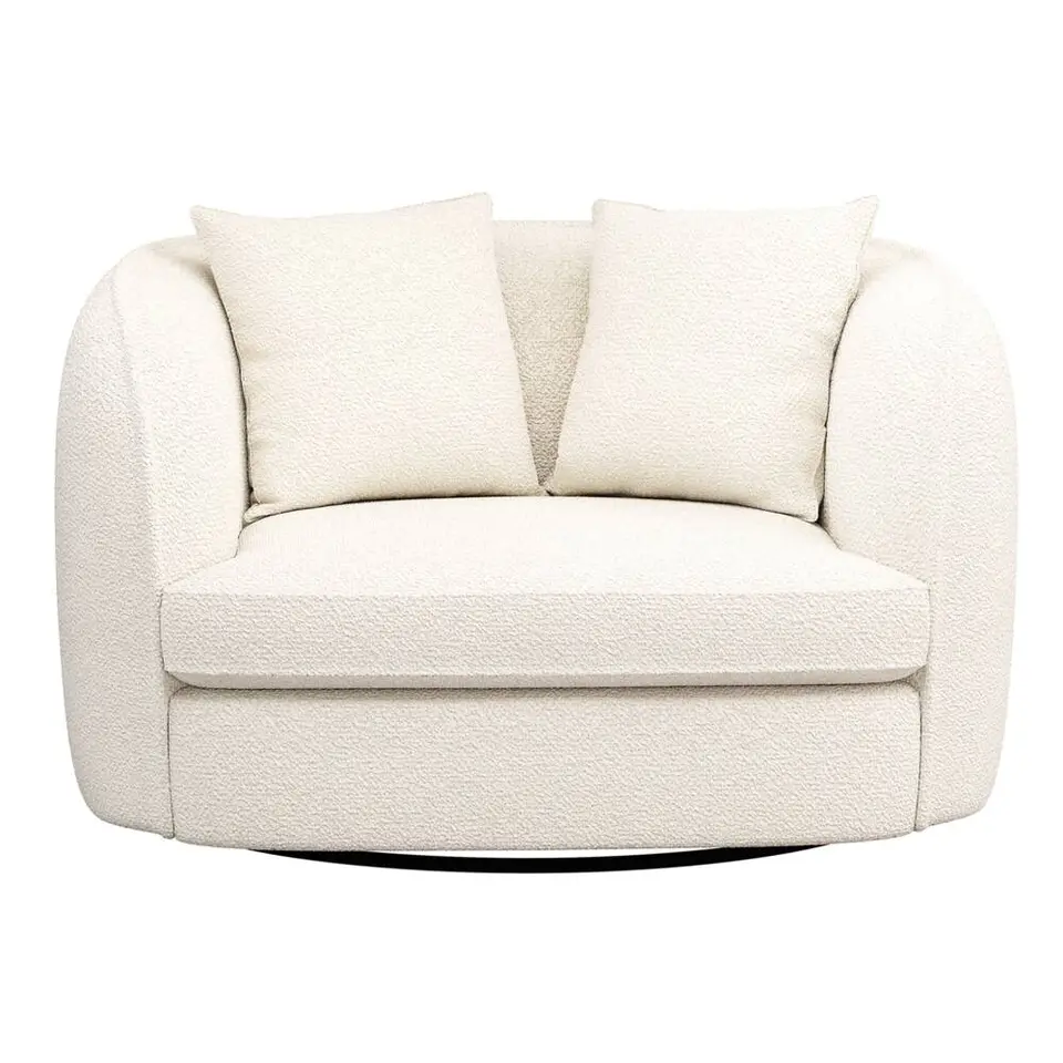 Draaibare Loveseat Enzio - stof Sirena - crème
