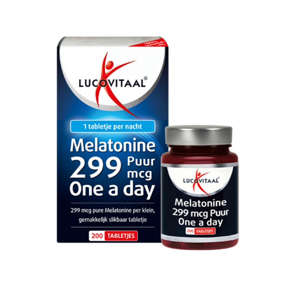 2x Lucovitaal Melatonine Puur 0,299mcg200 tabletten