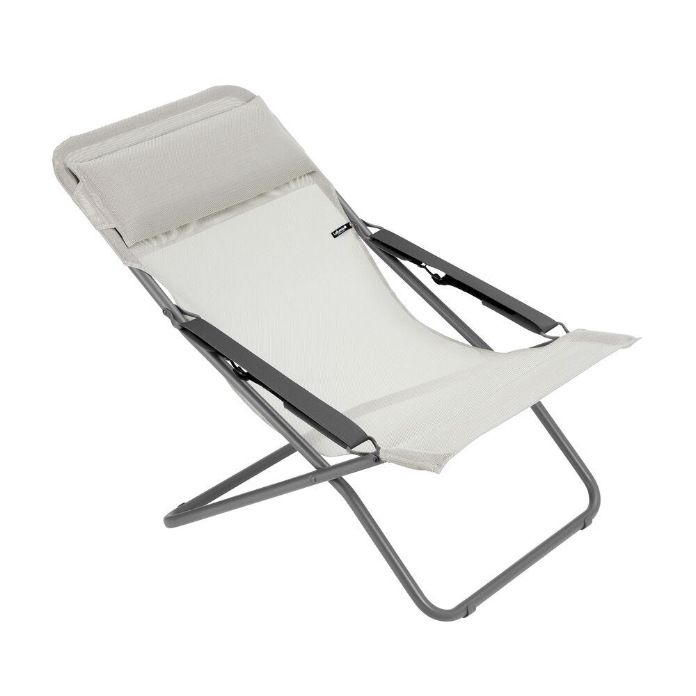 Mehrpositions-Klapp-Liegestuhl Transabed Batyline® Iso Beige Seigle