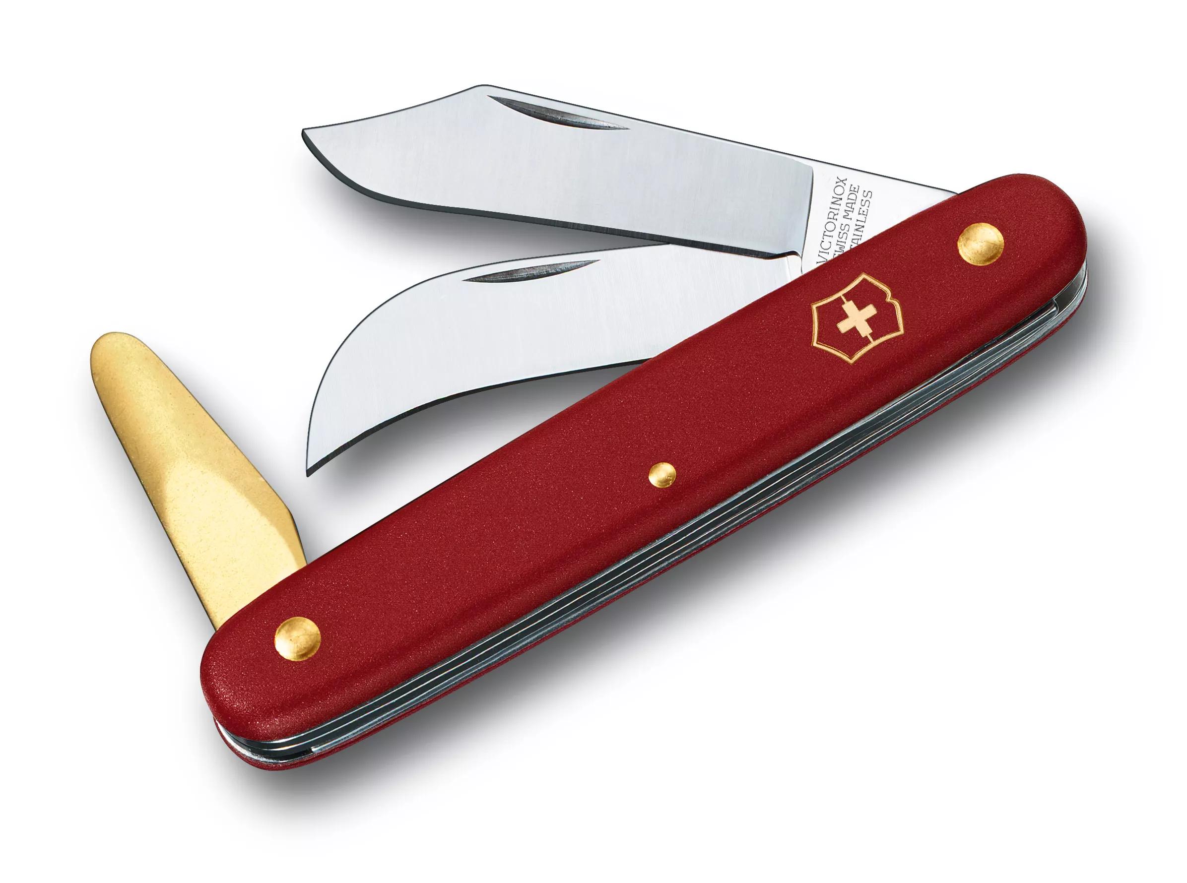 Okulier- und Hakenmesser 3-rot