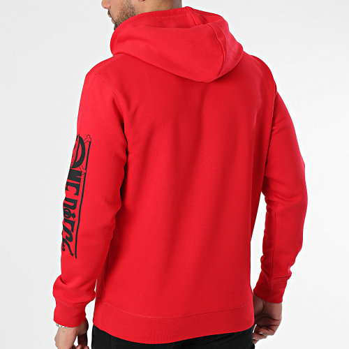 Sweat Capuche Mugiwara Colors Rouge Noir