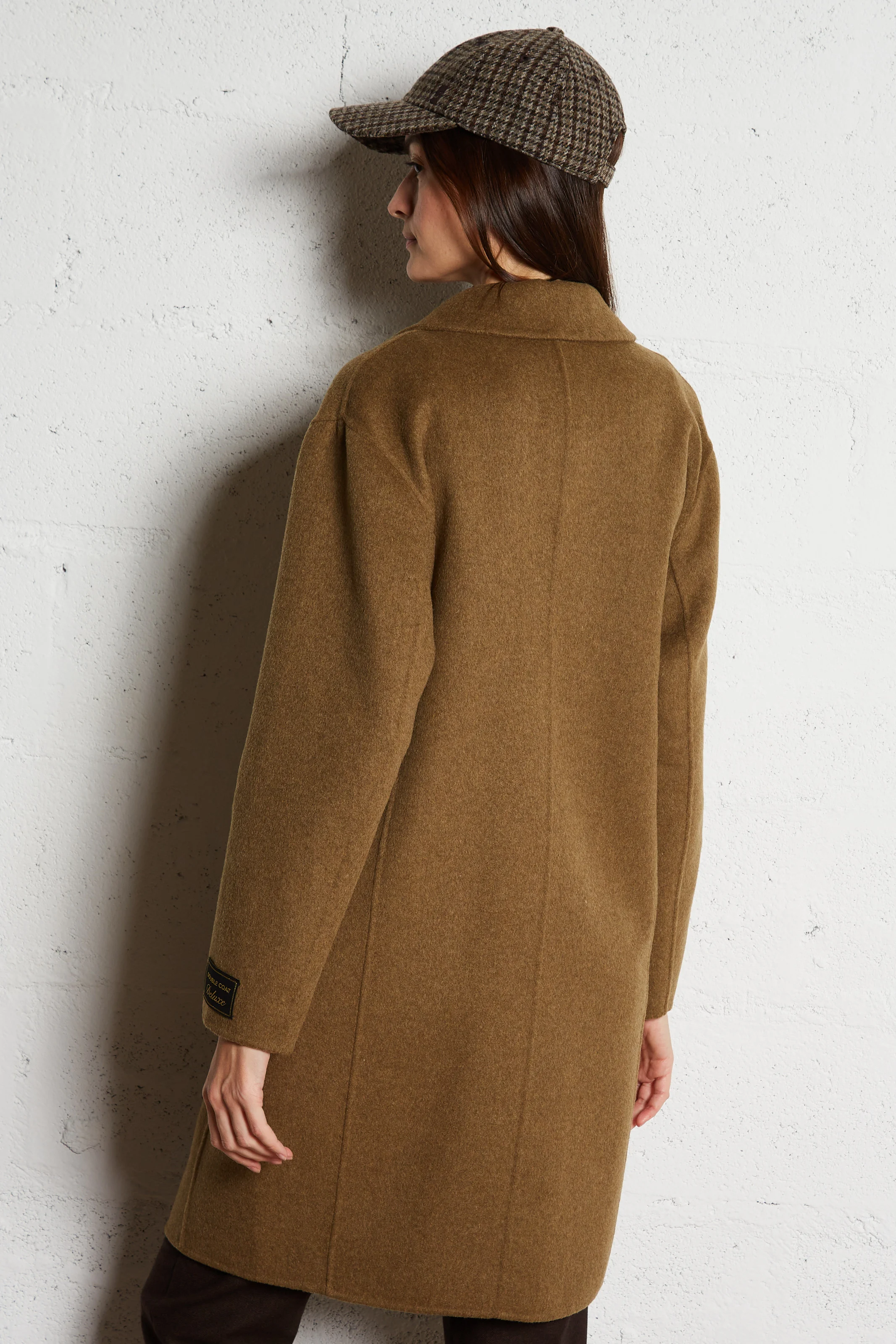 FAGGIO - Manteau droit col tailleur en laine mélangée | Vert