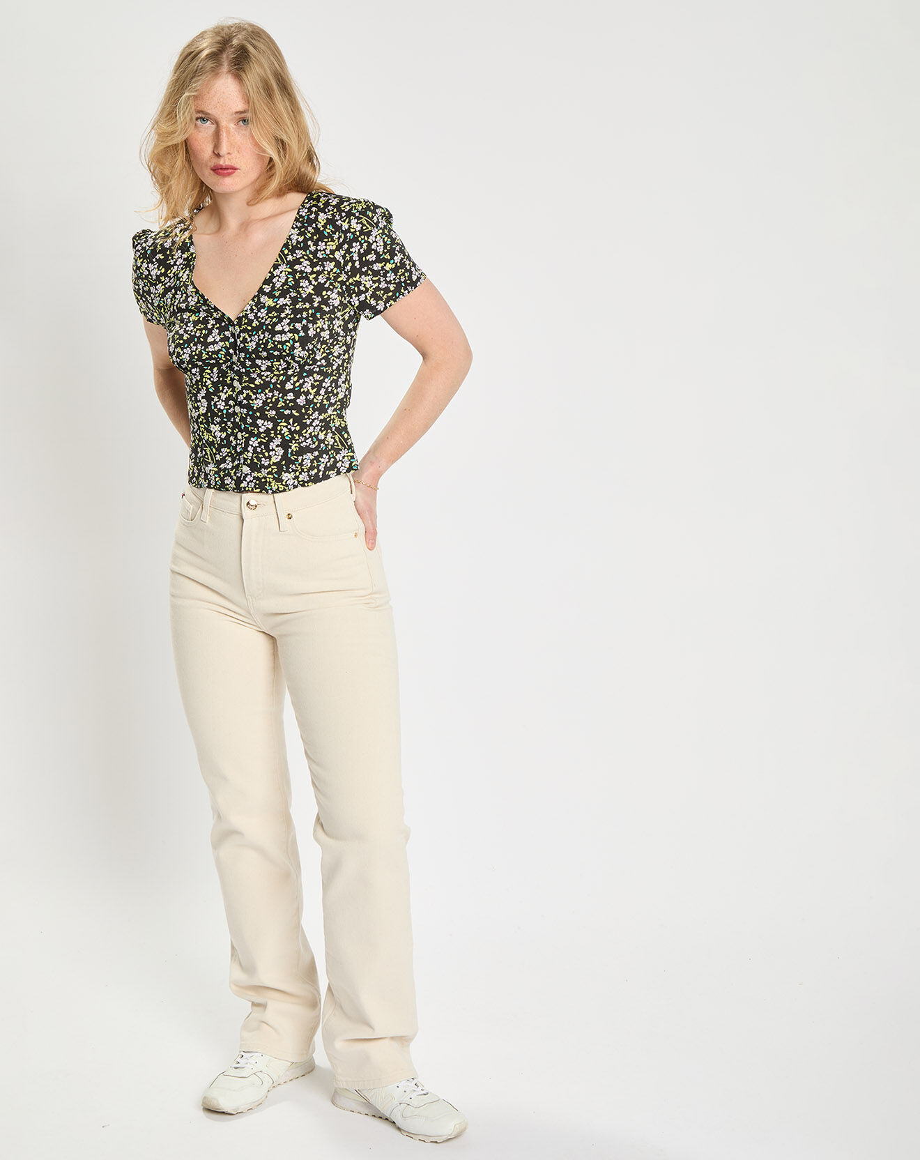Tommy Jeans Top Célia à fleurs multicolore