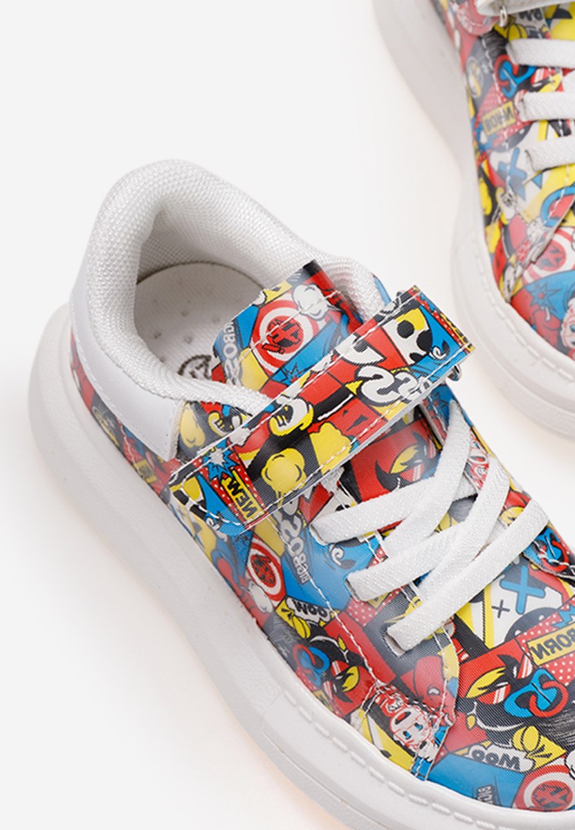 Baskets pour enfants multicolores Comics