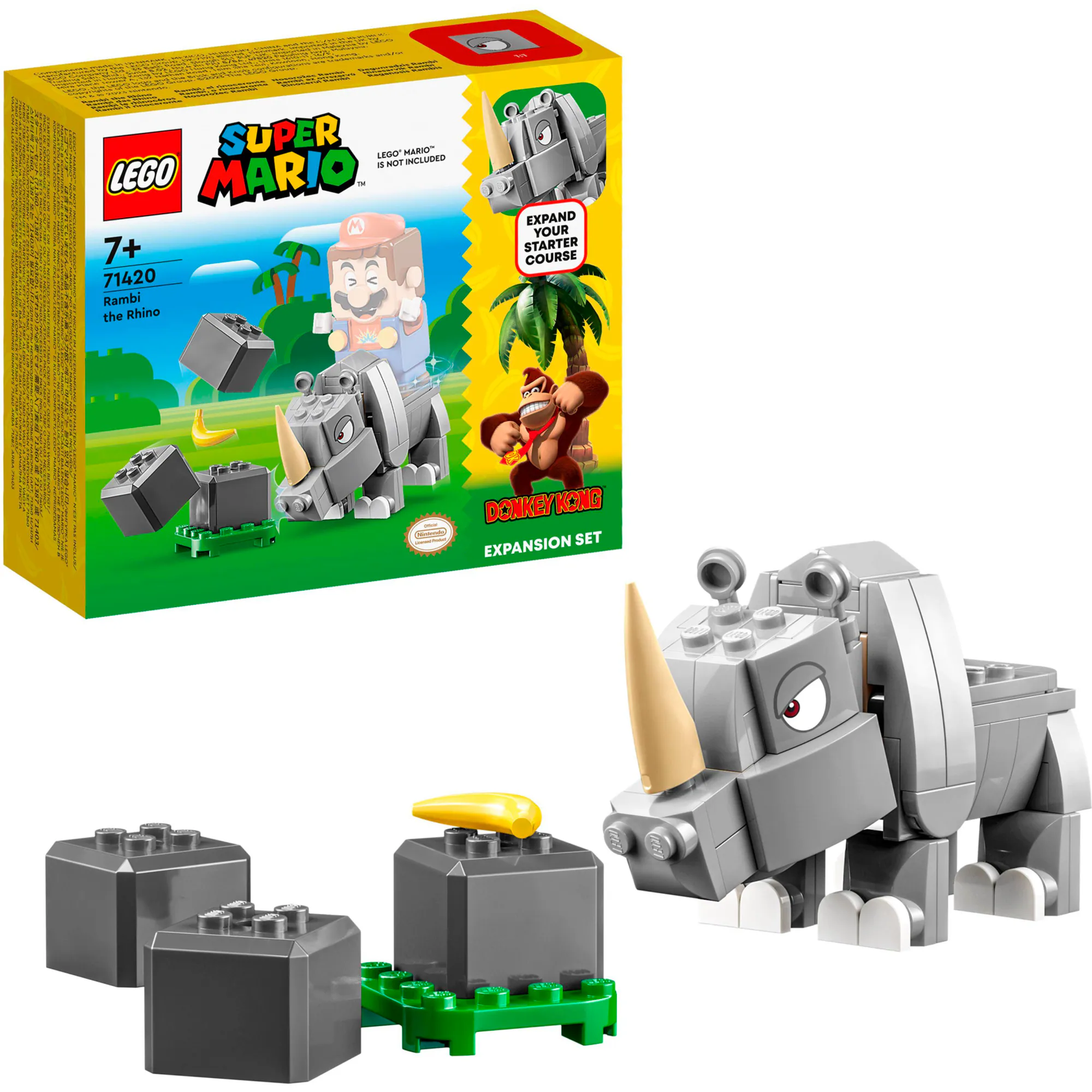 LEGO Konstruktionsspielzeug Super Mario Rambi das Rhino - Erweiterungssset