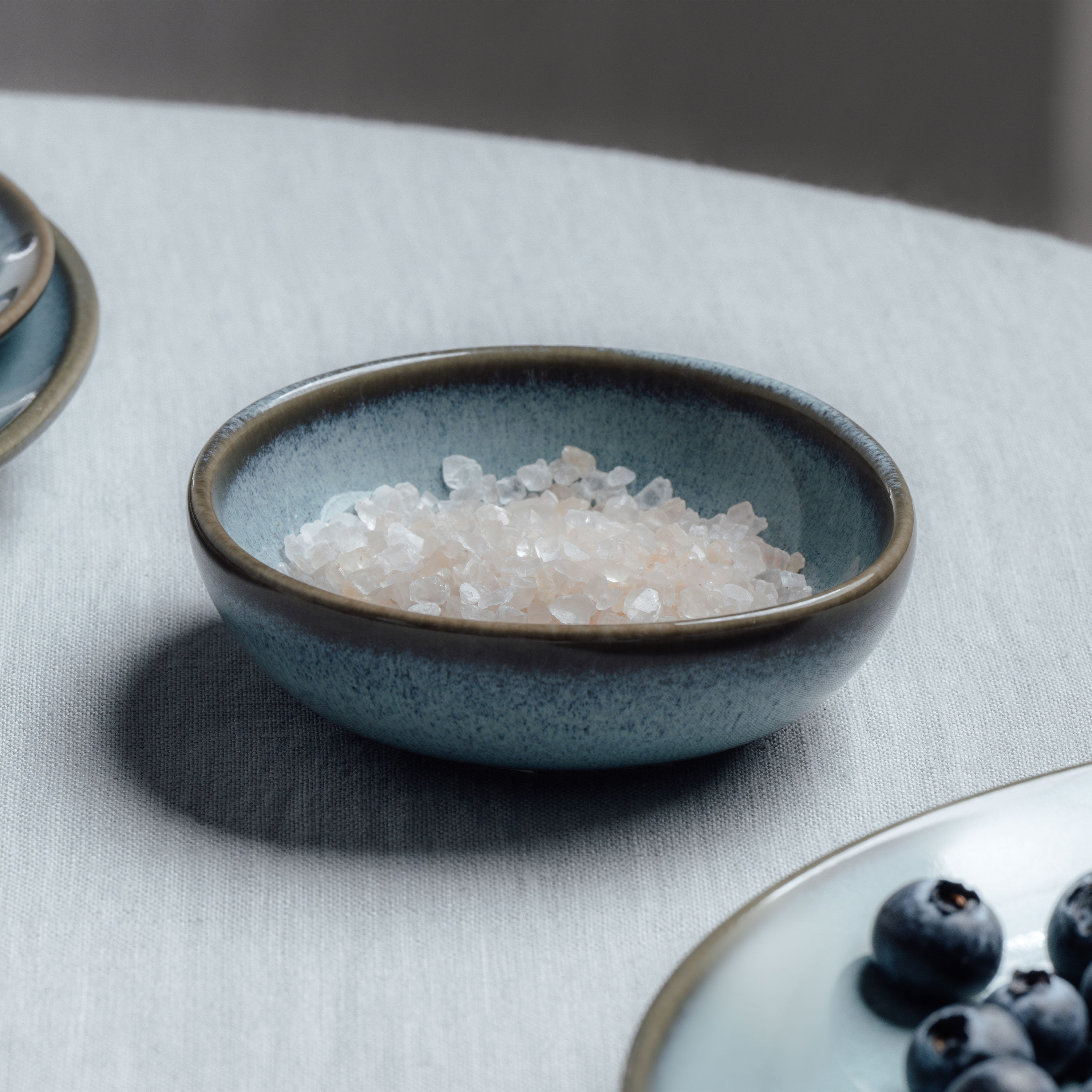 Lave Dipping bowl Blue, 2.1 oz, earthenware