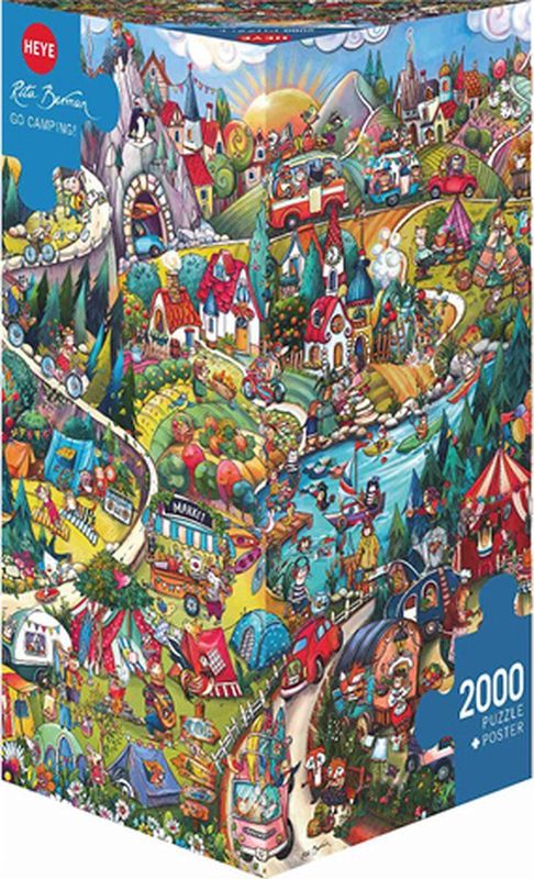 Heye - Go Camping - Legpuzzel - Multicolor - 2000 Stukjes