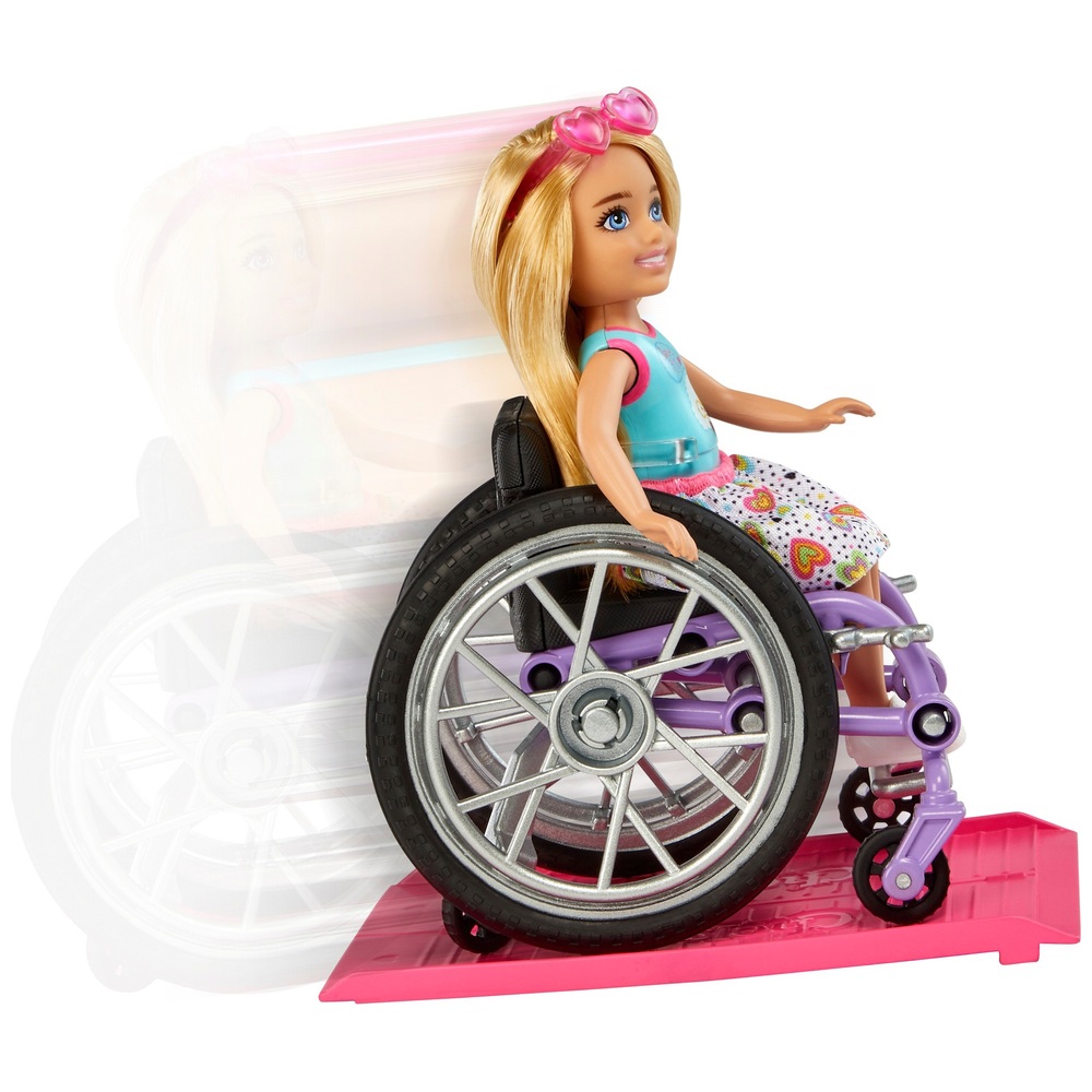 Barbie Chelsea Rollstuhlpuppe und Rampe
