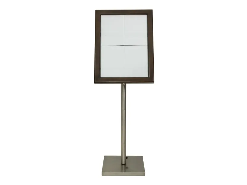 Securit® CLASSIC informationsdisplay i mørkebrun