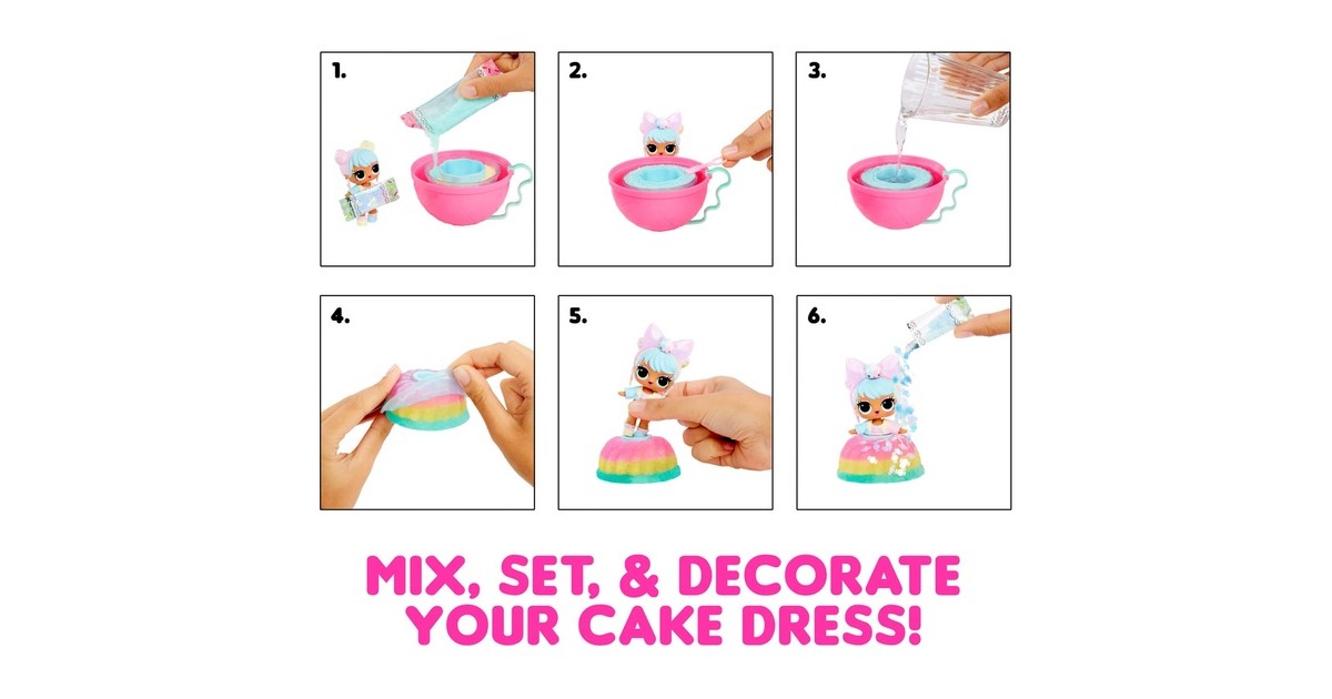 MGA EntertainmentL.O.L. Surprise! - Mix & Make Birthday Cake Speelfiguur  (Assortiment product)