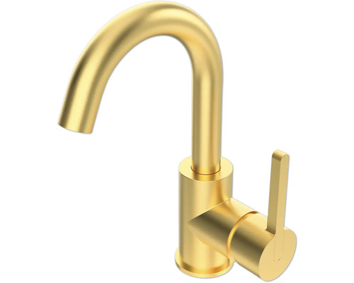 Jungborn OMEGA wastafelkraan, DVGW gecertificeerd, mat goud