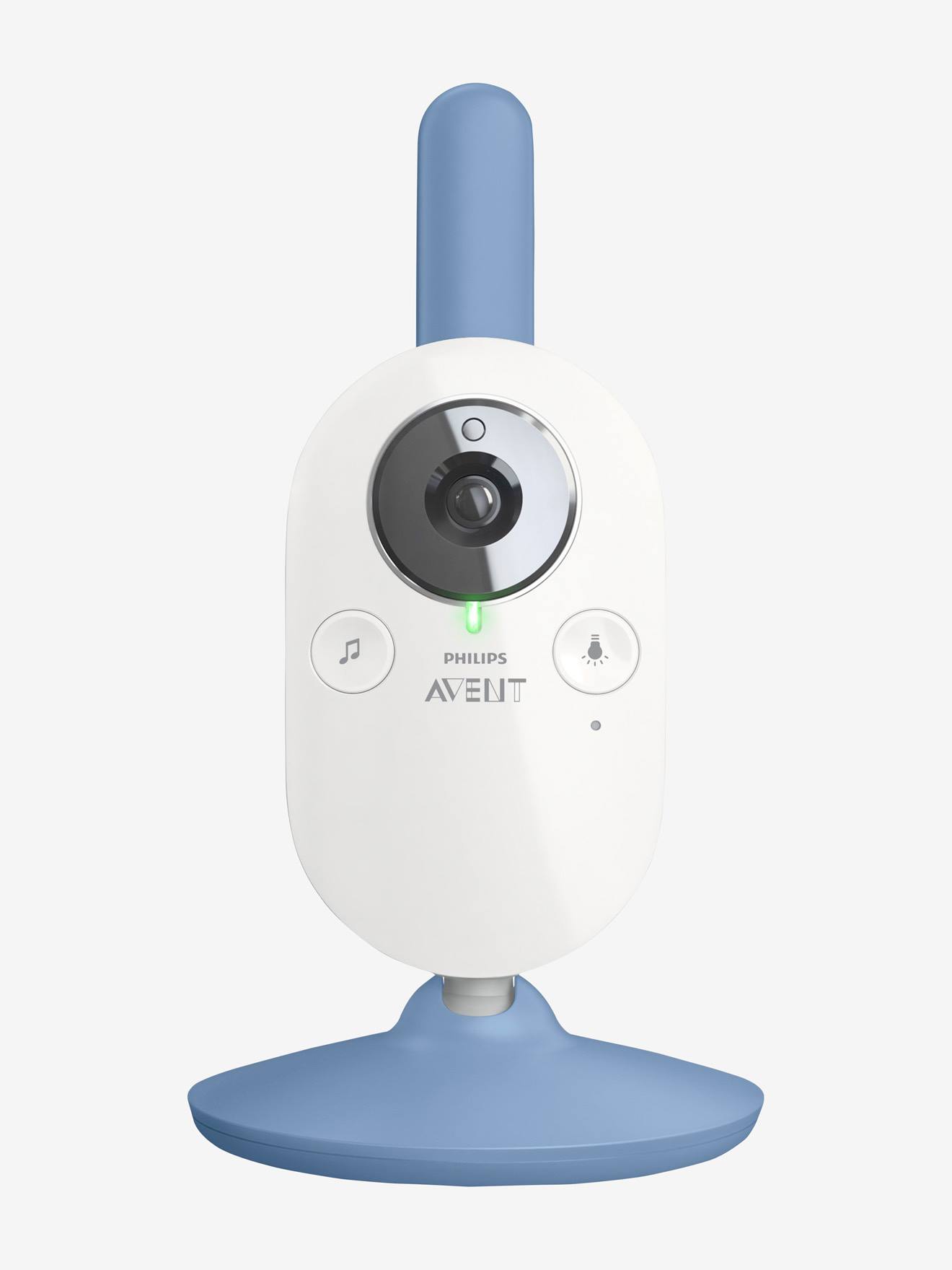 Monitor de vídeo digital para bebês Philips AVENT FHSS SCD845, tamanho médio, azul liso.