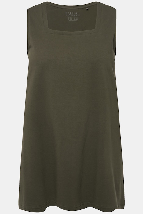 Longtop, Classic Fit, Carree-Ausschnitt, ärmellos