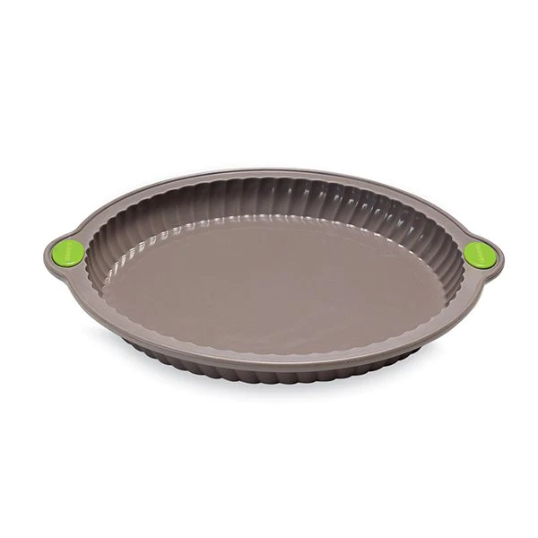 Lot Rigiflex Moule à tarte cannelée silicone structure acier + Billes