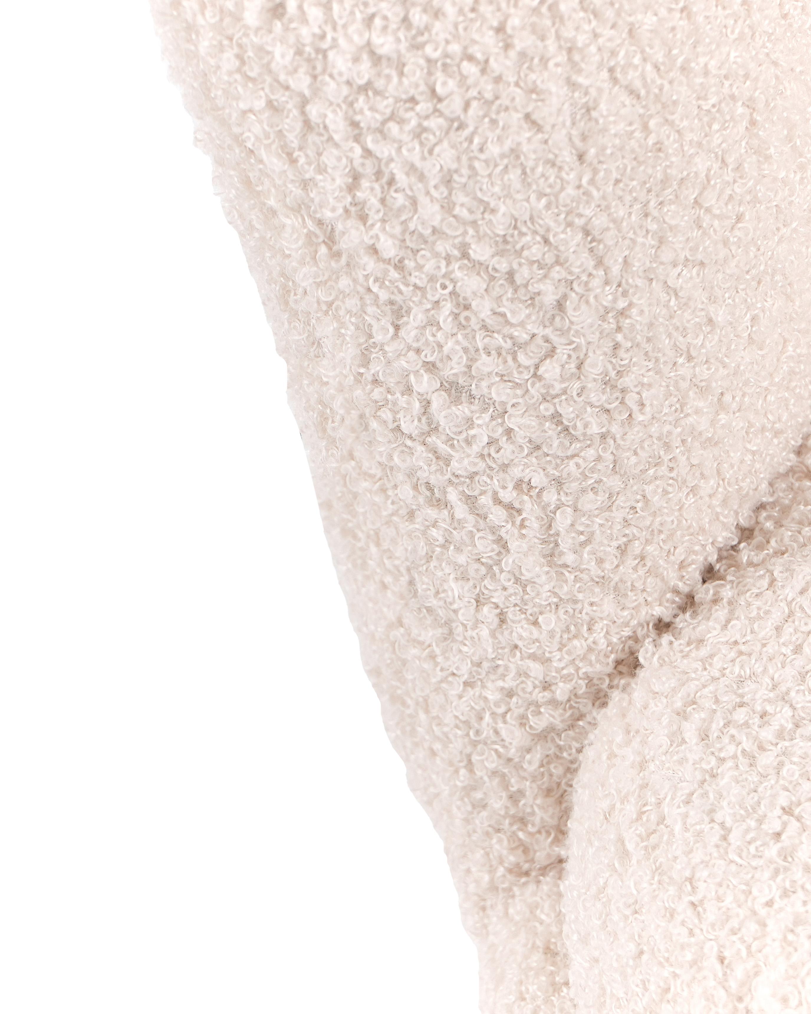 Kinderfauteuil HALBY Bouclé Lichtbeige