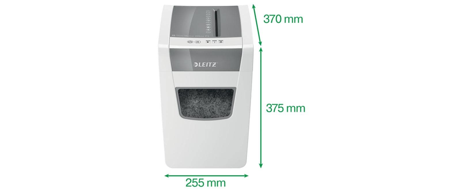 Aktenvernichter IQ Slim Office P-4, 10 Blatt<br>Manueller Dokumentenvernichter mit Partikelschnitt für die sichere Vernichtung vertraulicher Unterlagen