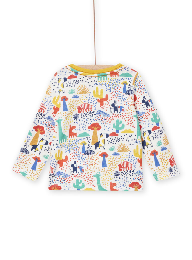 T-shirt col tunisien motif fantaisie coloré bébé garçon