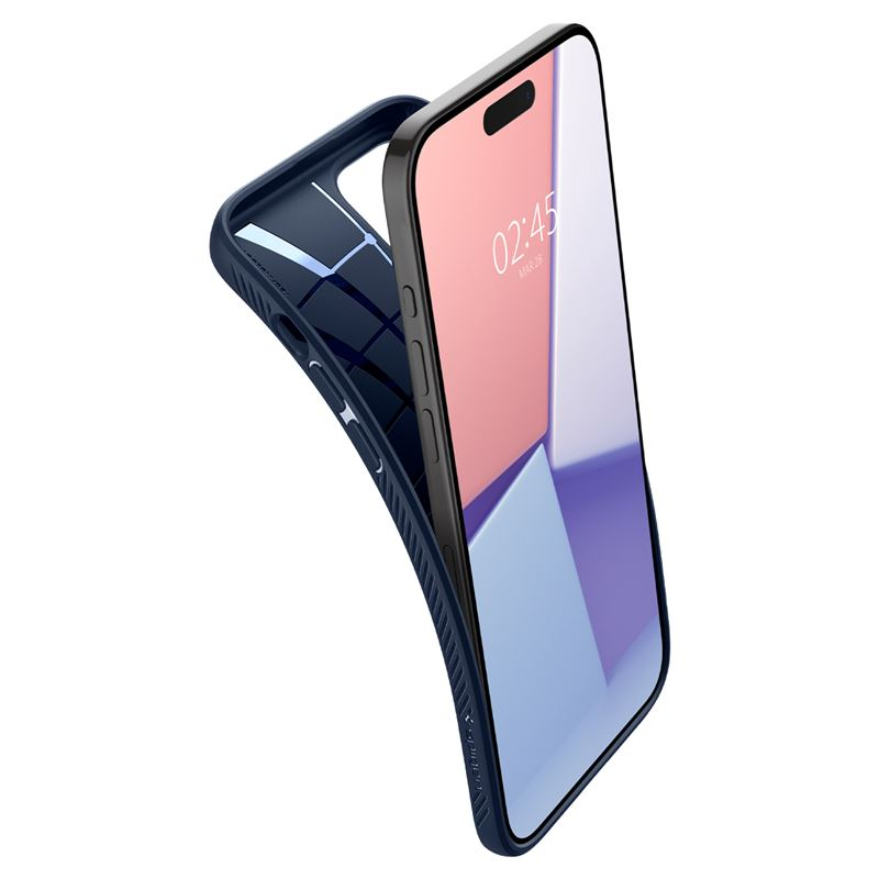 iPhone 15 Liquid Air Case Gummi Hülle (ACS06791) - Navy (Matt)