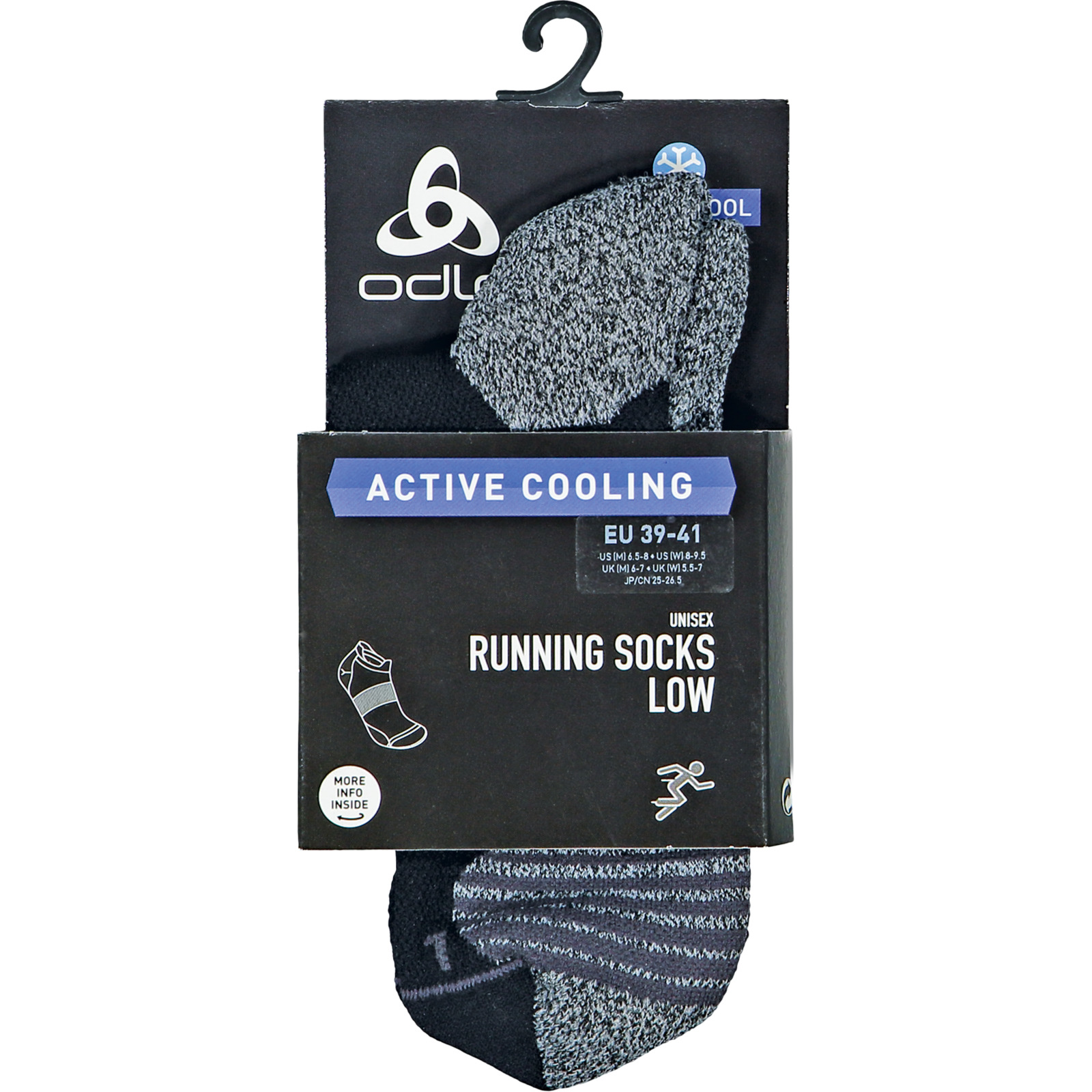 Odlo Unisex-Runningsocken Ceramicool Low 45-47