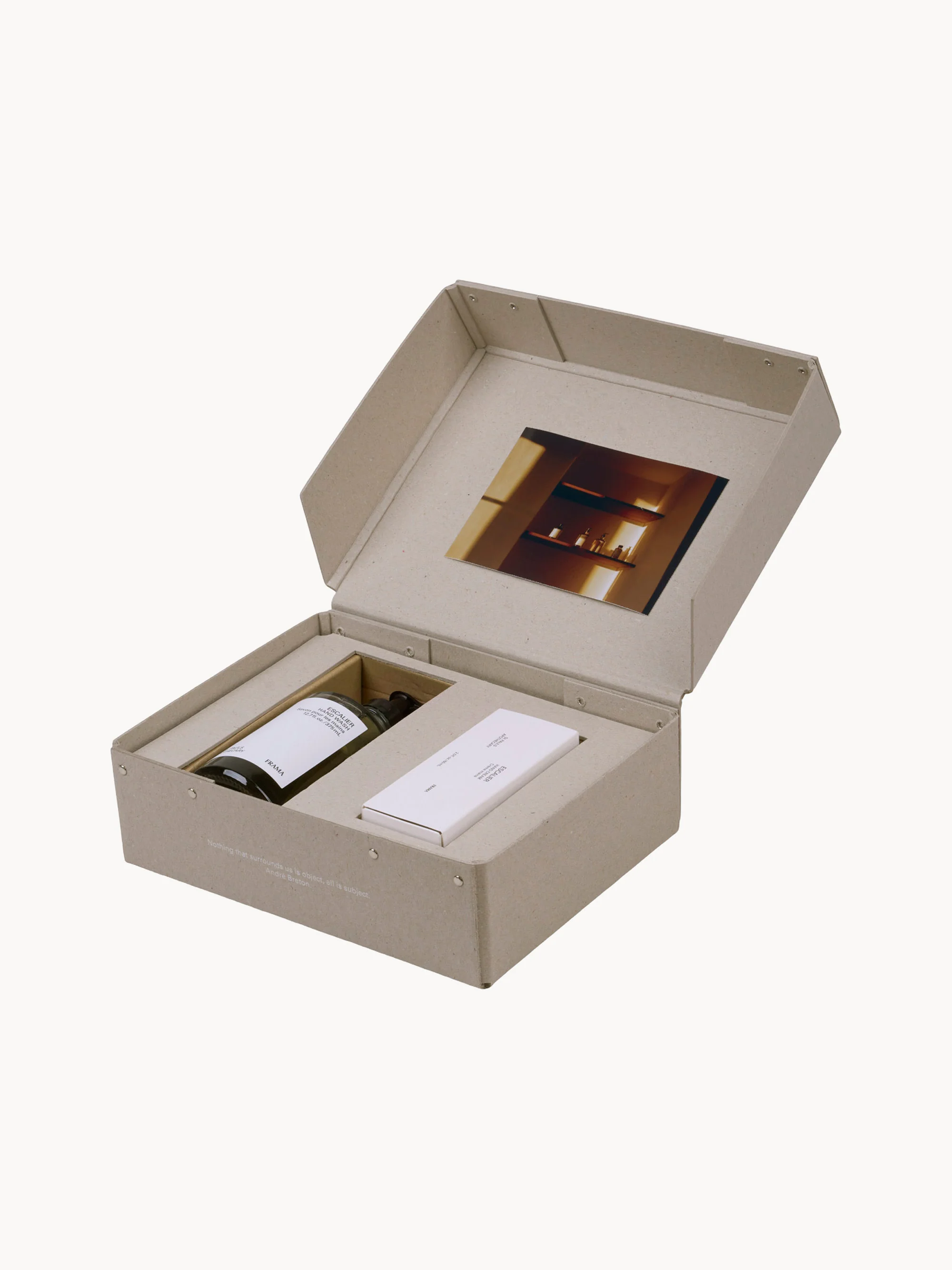Handverzorgingsgeschenkset Escalier (wortelzaad, kardemom, vetiver & bloedoranje), 2-delig