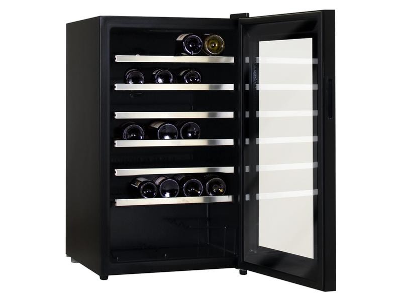 Kibernetik Weinkühlschrank M4801 Schwarz, Rechts Freistehender Weinschrank