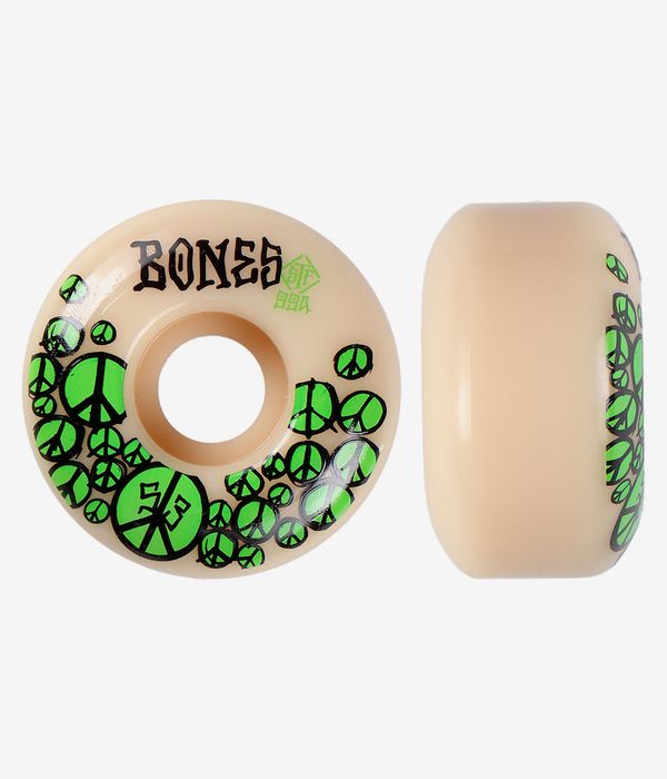 Bones STF Peace V1 Rollen (white green) 53mm 99A 4er Pack