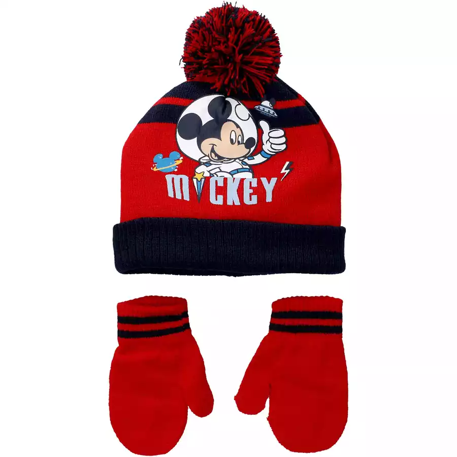 Mütze + Handschuhe  rot