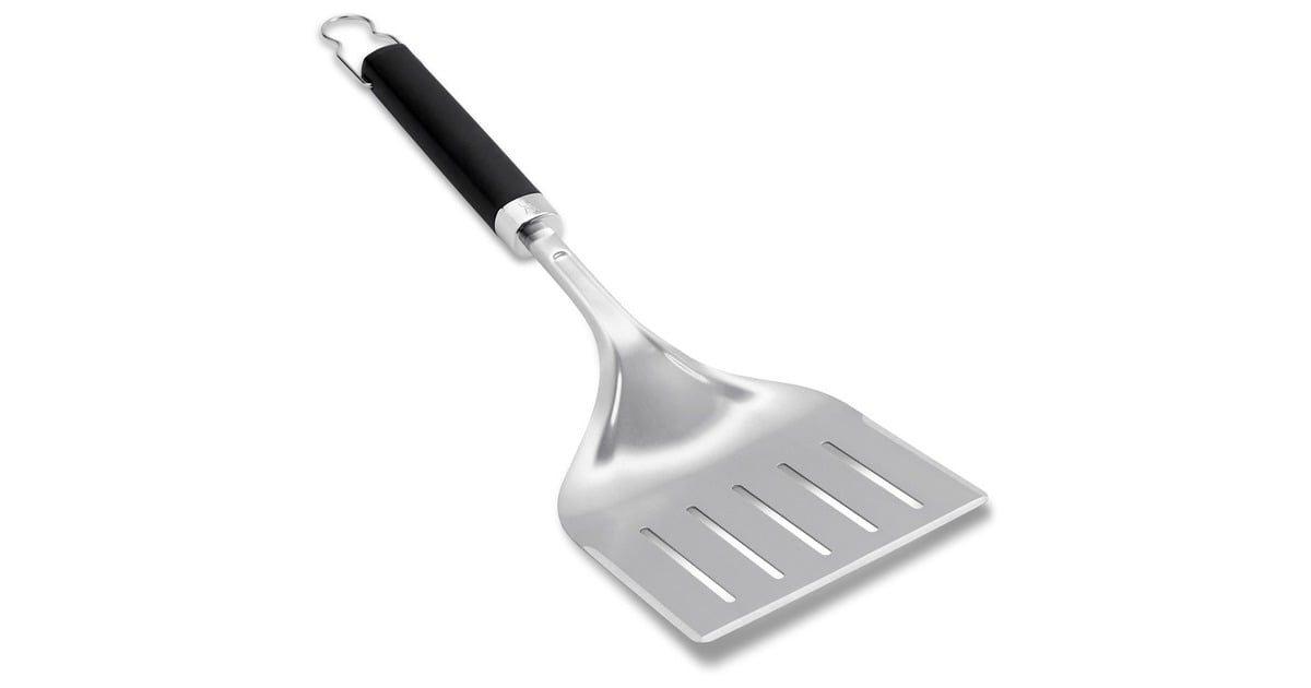 WeberPrecision brede barbecuespatel  (Roestvrij staal/zwart)