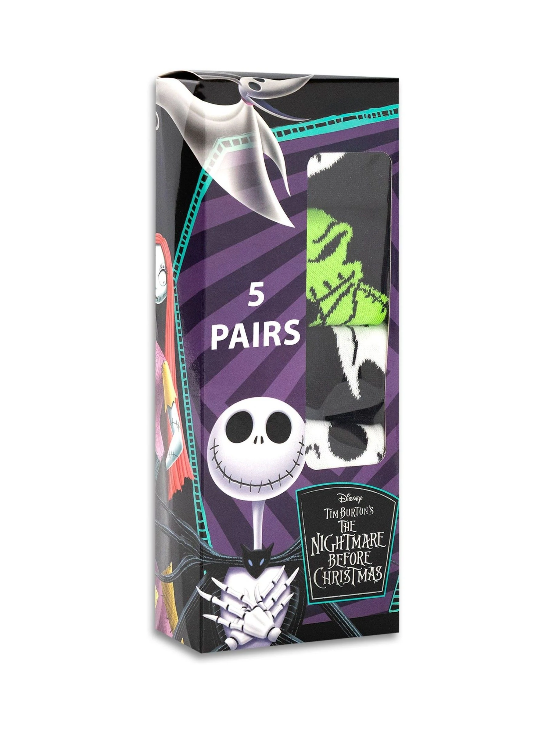 Vanilla Underground Nightmare Before Christmas Calf Socks Set of 5