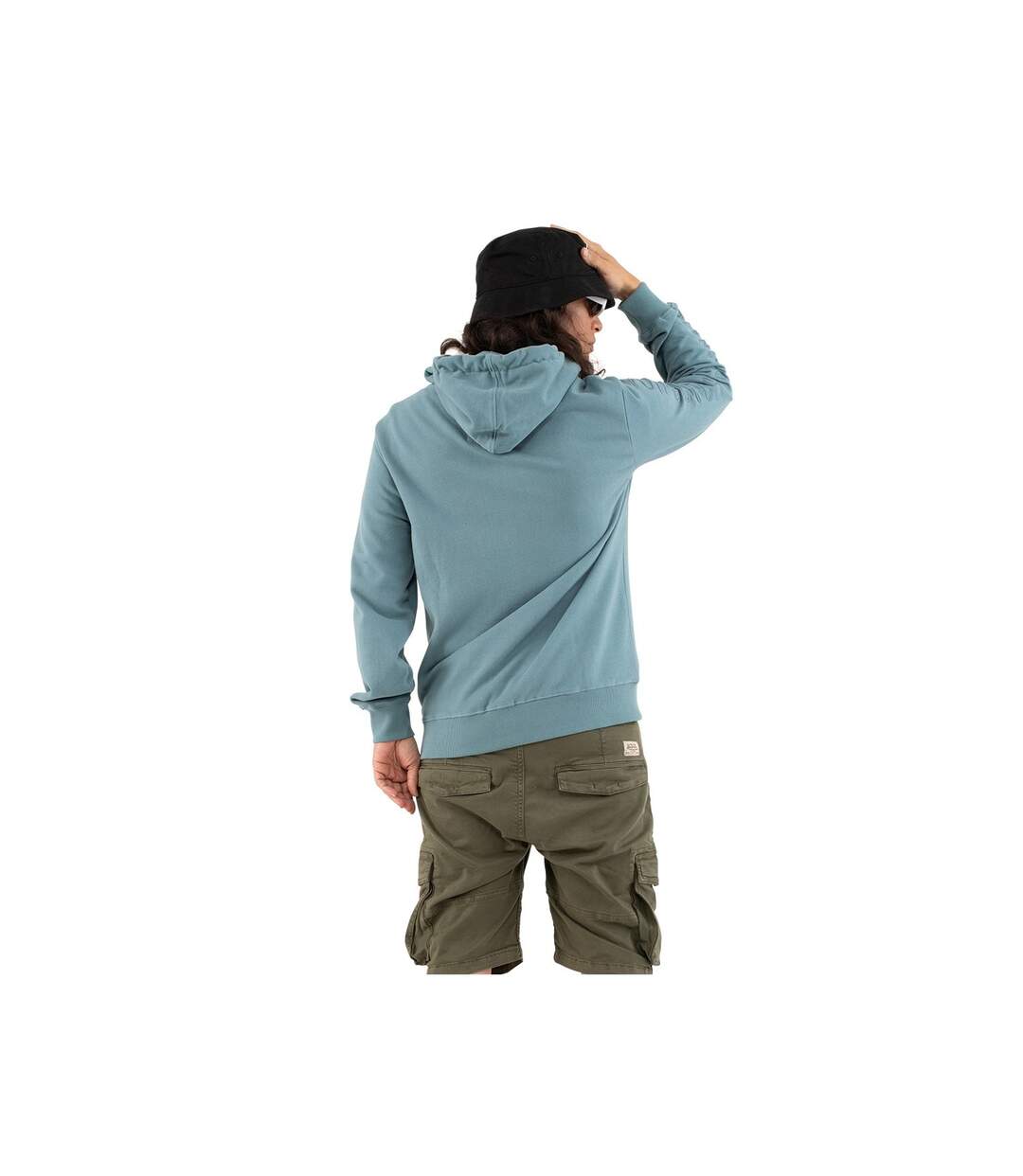 Sweat zippé avec capuche homme molletonné en coton Camp