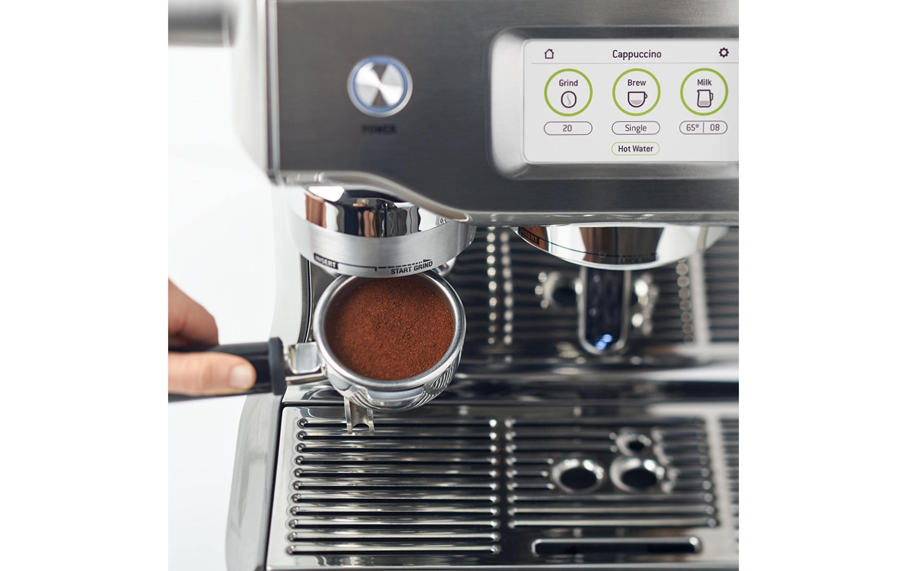 Siebträgermaschine Oracle Touch Silber<br>Espressomaschine für Barista-Qualitätskaffee, silbern