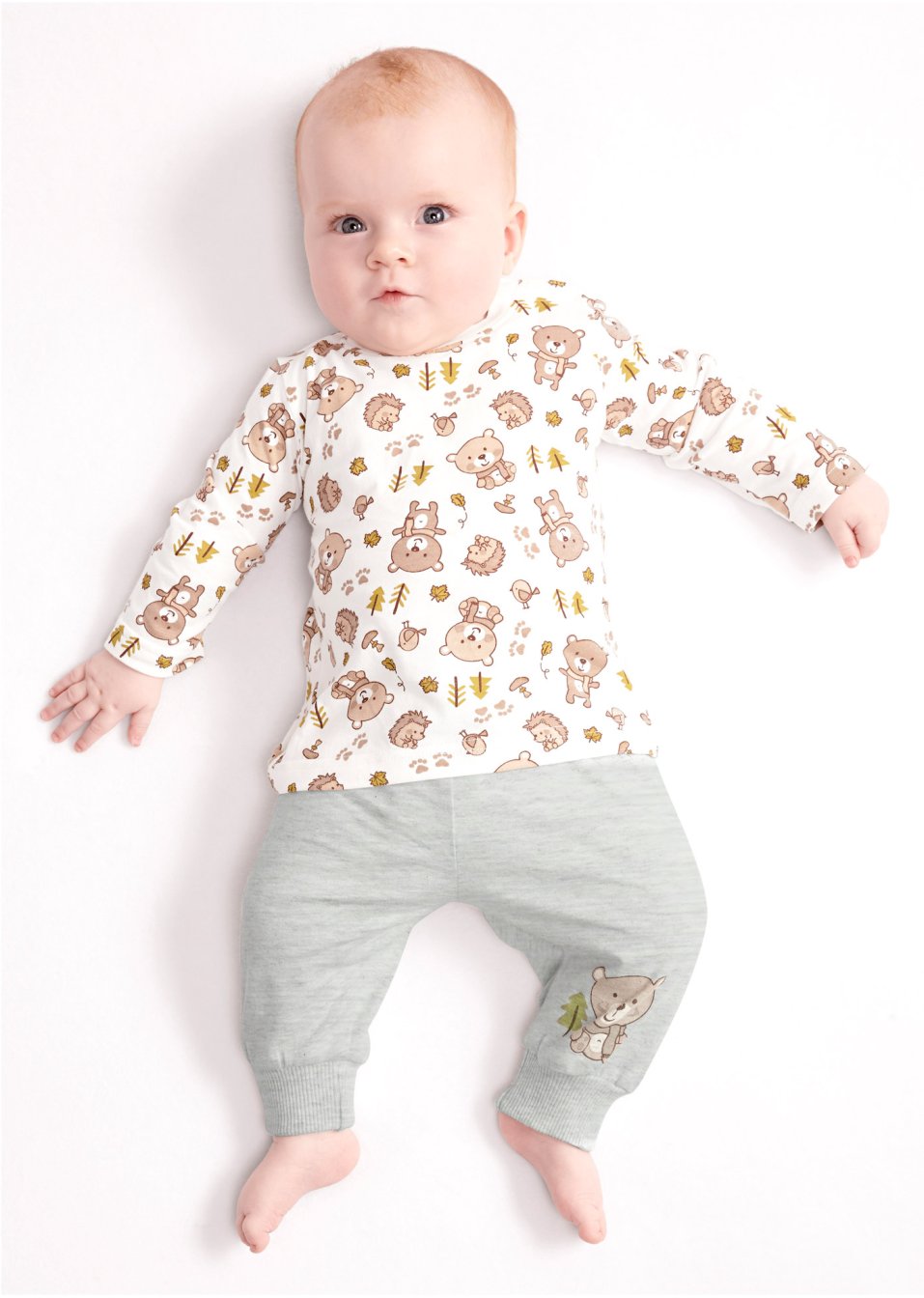Lot de 2 pantalons bébé en jersey coton