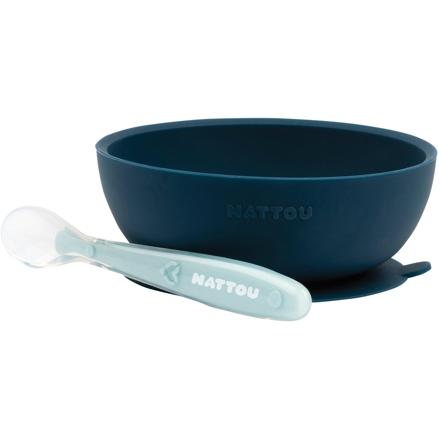 Nattou Esslern Set 2 teilig blauhellblau