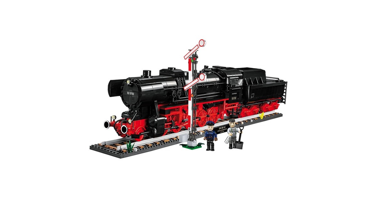COBIDR BR 52 Steam Locomotive & Railway Semaphore Constructiespeelgoed  (COBI-6287, Schaal 1:35)