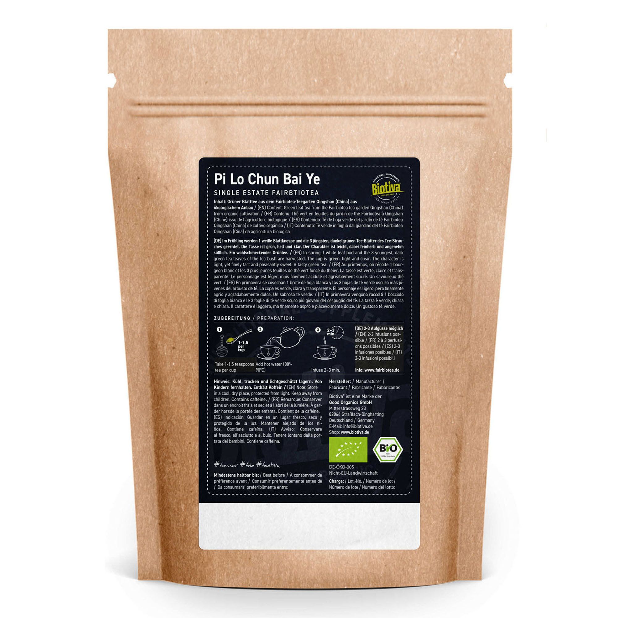 Biotiva Grüntee Pi Lo Chun Bio