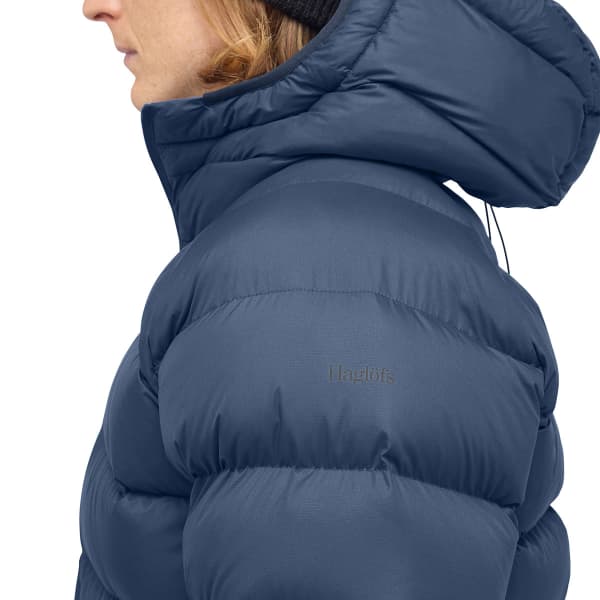 Doudoune ski de randonnée HAGLÖFS ROSSON DOWN HOOD M TARN BLUE