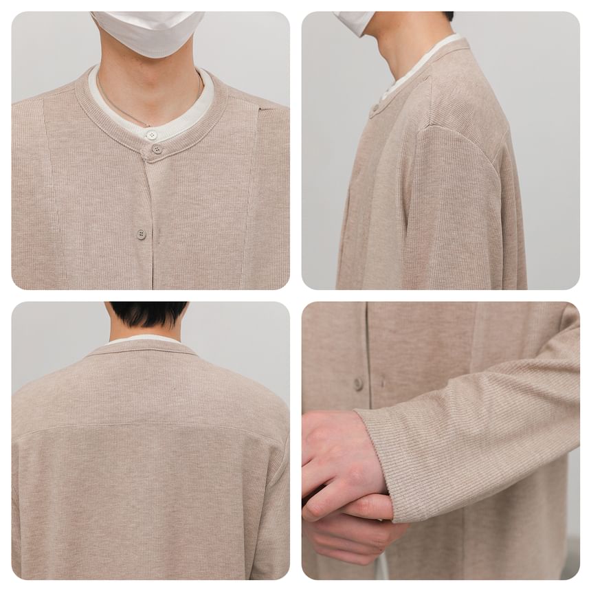 Remeefa - Mock tweedelig vest met ronde hals en tweekleurige knoopjes