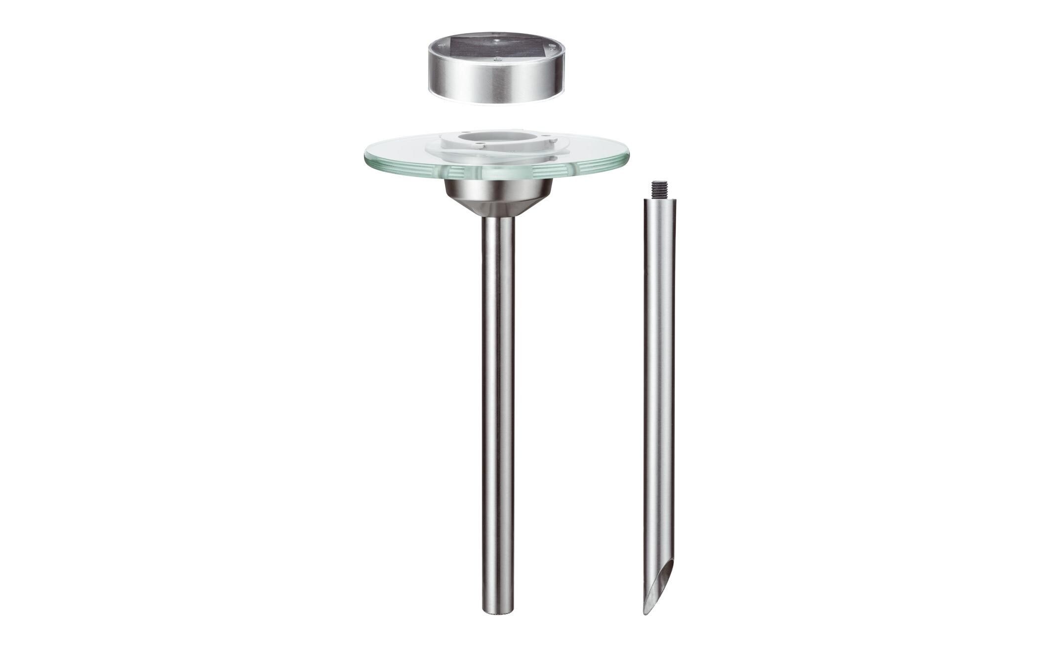 Sockelleuchte LED Solarspiess Special Ufo, 3000K, EdelstahlLED Gartenstrahler