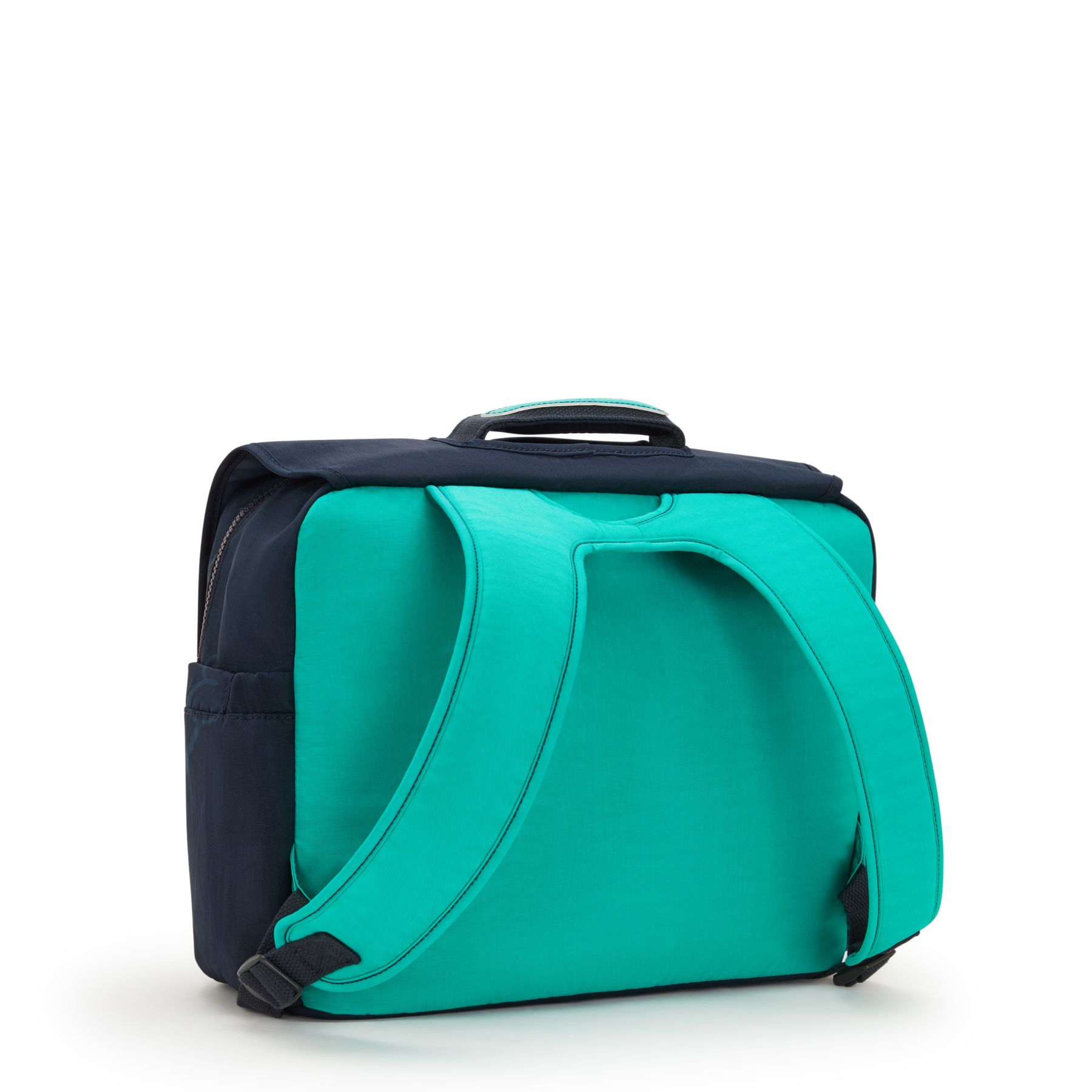 CODIE M  Cartable de taille moyenne avec bretelles rembourrées ajustables - Blue Green Block