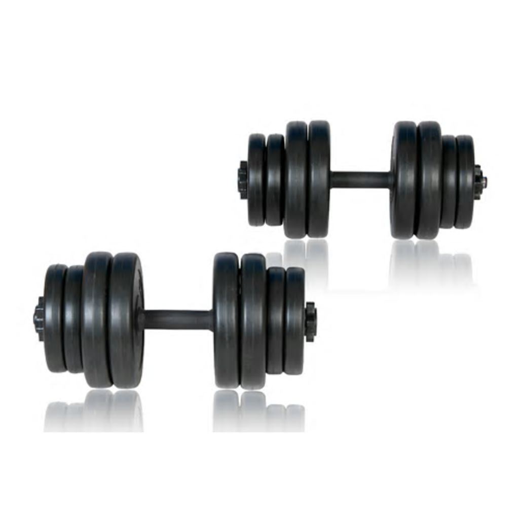 Conjunto de halteres Vidaxl 2x15 kg