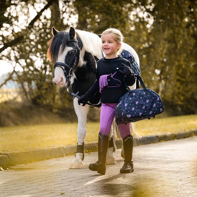 Trui QHP Lize Kids Zwart-paars