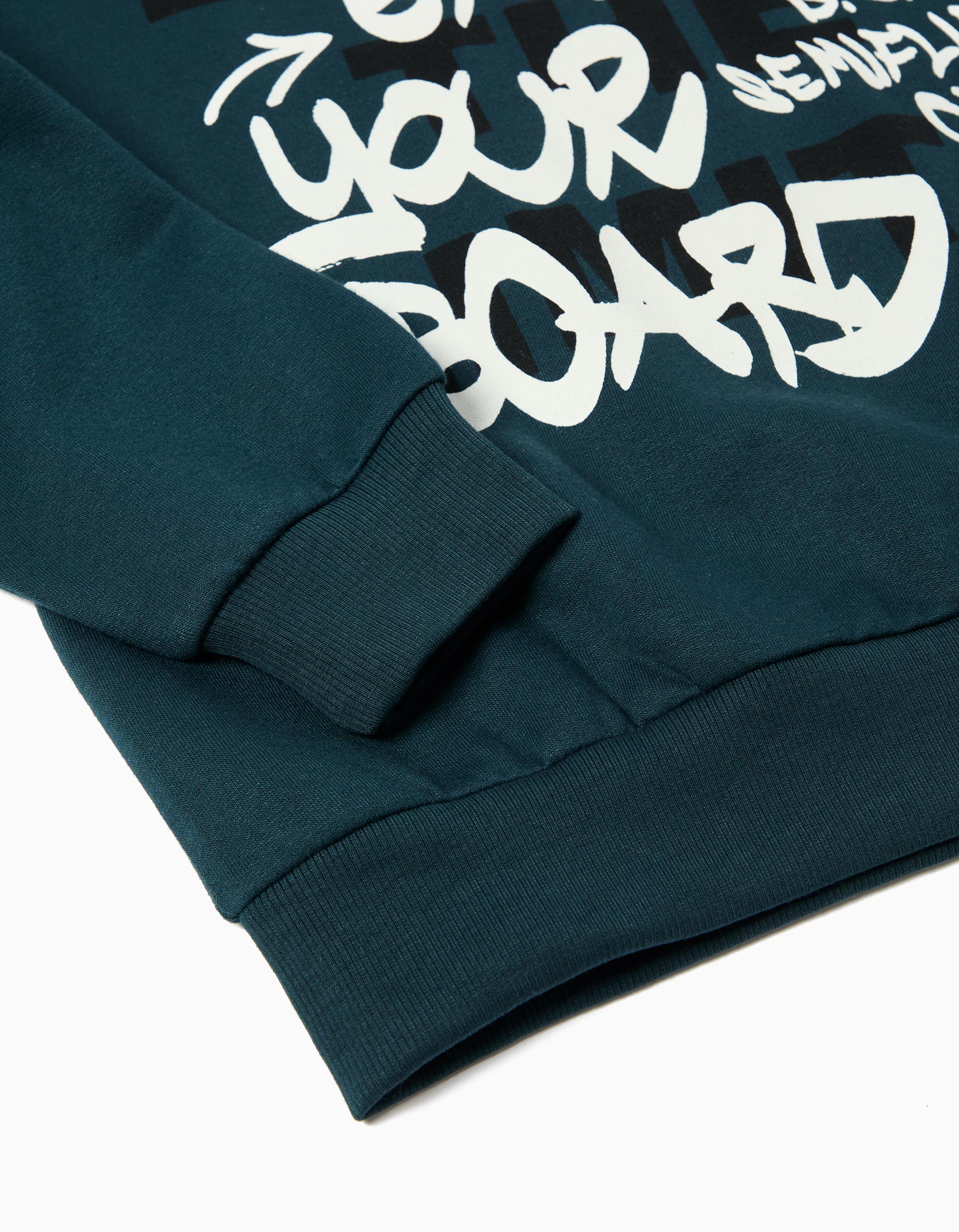 Sweatshirt de Felpa, Menino, Azul Escuro