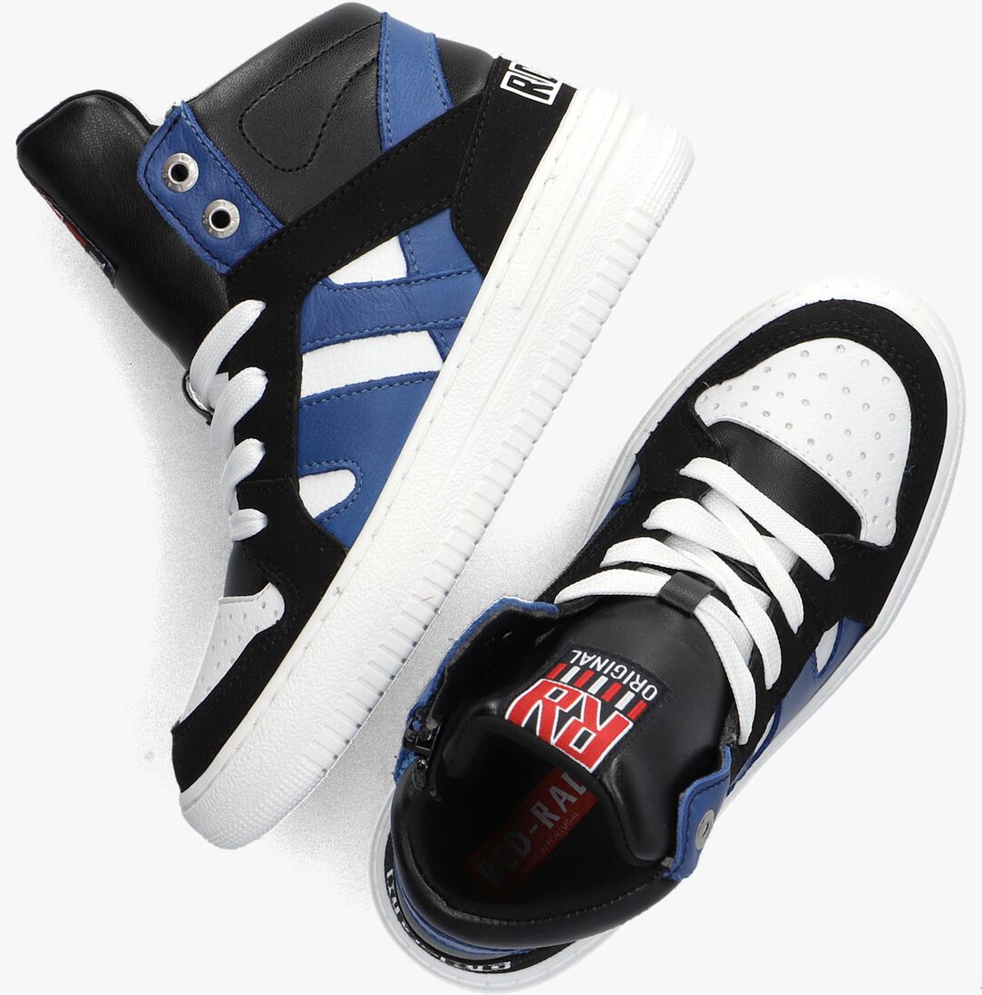 RED-RAG blauwe red-rag hoge sneaker 13785
