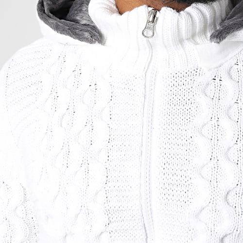 Gilet Capuche 3002 Blanc